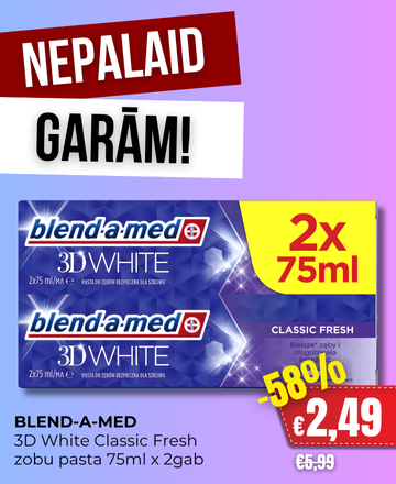 multum, zobu pasta, blend a med, atlaides, akcijas