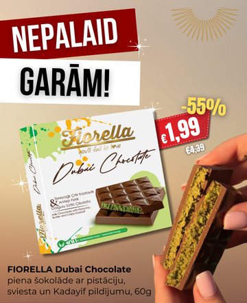 multum, fiorella, dubaijas šokolāde, atlaides, akcijas, izpārdošana, saldumi