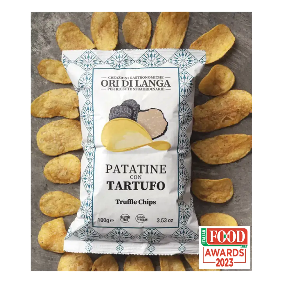 ORI DI LANGA Kartupeļu čipsi ar trifelēm (Tuber aestivum Vitt.) 100g | Multum