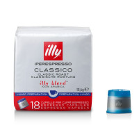 ILLY Iperespresso Lungo vidēji grauzdēta kafija kapsulās 18 gab. | Multum