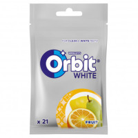 ORBIT White Fruit košļājamā gumija, paciņā 29g | Multum