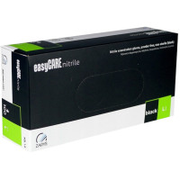 EASYCARE Nitrile cimdi bez pūdera, melni, L, 100gab | Multum