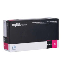 EASYCARE Nitrile cimdi bez pūdera, melni, S, 100gab | Multum
