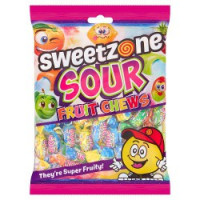 SWEETZONE Sour Fruit Chews košļājamās konfektes 180g | Multum