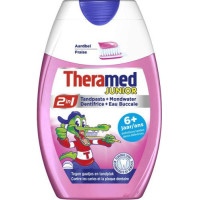 THERAMED 2in1 Junior zobu pasta ar zemeņu garšu (no 6+ gadiem) 75ml | Multum