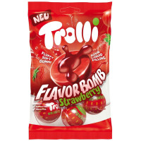TROLLI Flavor Bomb Strawberry želejas konfektes 75g | Multum