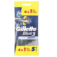 GILLETTE Blue 3 Smooth vienreizlietojami skuvekļi 5gab | Multum