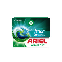ARIEL Universal+ Touch Of Lenor All in 1 veļas mazgāšanas kapsulas 22gab | Multum
