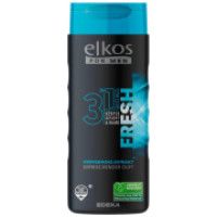 ELKOS Men 3in1 Fresh dušas želeja ar piparmētru aromātu 300ml | Multum