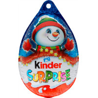 KINDER Surprise eglītes rotājums šokolādes ola ar rotaļlietu 20g | Multum