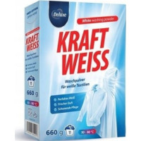 DELUXE Kraft Weiss veļas mazgāšanas pulveris baltai veļai (11x) 660g | Multum