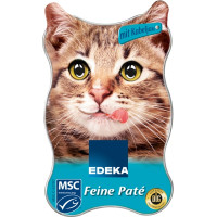 Edeka Feine Pate  pastēte kaķiem ar zivi  85g | Multum