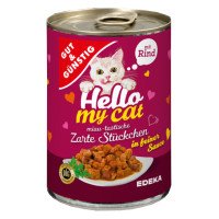 G&G Hello My Cat Huhn konservi kaķiem ar liellopa gaļu 415g | Multum