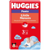 Huggies autiņbiksītes Nr.3 zēniem (58 gab.) | Multum
