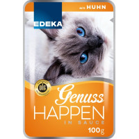 Edeka Genuss Happen kaķu barība ar cāļa gaļu 100g | Multum