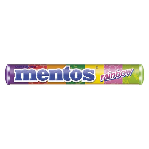 Mentos Rainbow košļājamās konfektes ar augļu garšām 37.5g | Multum