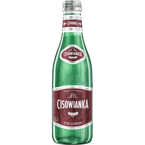 CISOWIANKA stipri gāzēts minerālūdens stikla pudelē 300ml | Multum