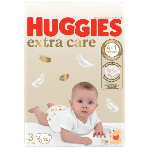 Huggies Extra Care autiņbiksītes mazuļiem #3 6-10kg, 72gb | Multum