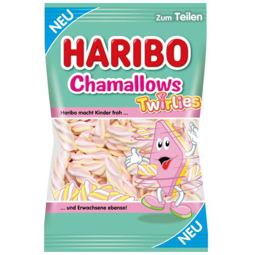Haribo Chamallows Twirlies zefīri 200g | Multum