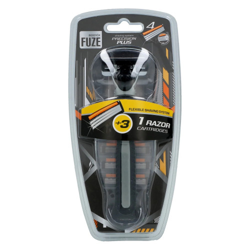 Body-X Fuze 3 asmeņu skuveklis + 3 rezerves galviņas | Multum