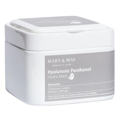 MARY&MAY Hyaluronic Panthenol mitrinošas auduma maskas sejai 30gab | Multum