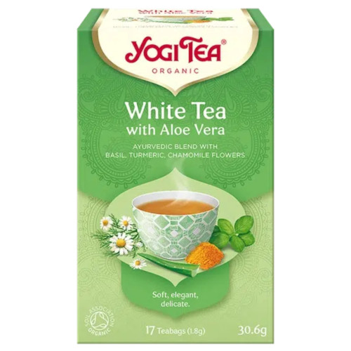 YOGI TEA baltā tēja ar alveju 30.6g | Multum