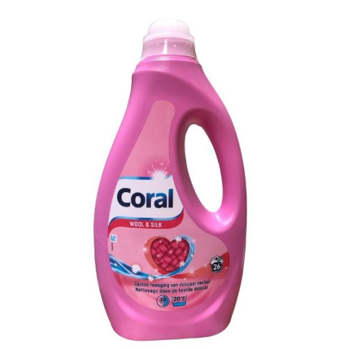 CORAL Wool & Silk veļas mazgāšanas līdzeklis (26x) 1,17L | Multum