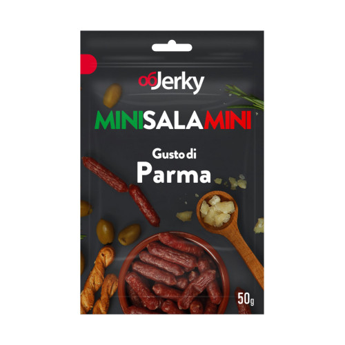 OBJERKY MiniSalaMini Parma cūkgaļas desiņas ar Parmas sieru 50g | Multum