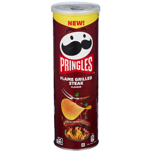 PRINGLES čipsi ar grilēta steika garšu 165g | Multum