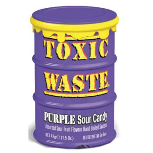 TOXIC WASTE Purple Drum skābās konfektes 42g | Multum