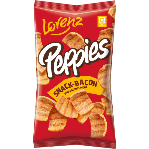 LORENZ PEPPIES kviešu uzkoda ar bekona garšu 75g | Multum