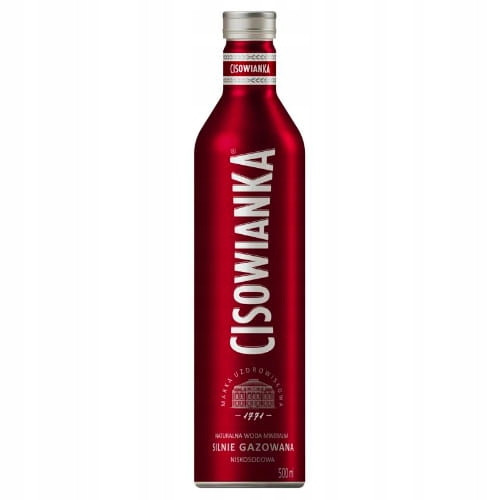 CISOWIANKA stipri gāzēts minerālūdens, Al 500ml | Multum