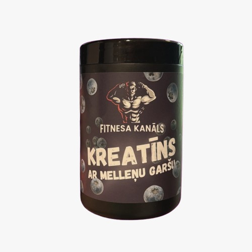 FITNESA KANĀLS Kreatīna monohidrāts ar melleņu garšu 500g | Multum