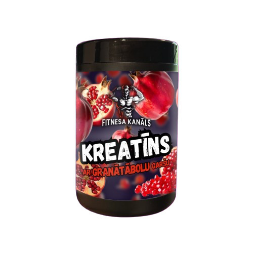 FITNESA KANĀLS Kreatīna monohidrāts ar granātābolu garšu 500g | Multum