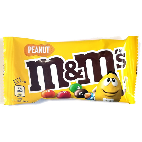 M&M's šokolādes dražejas ar zemesriekstiem 45g | Multum