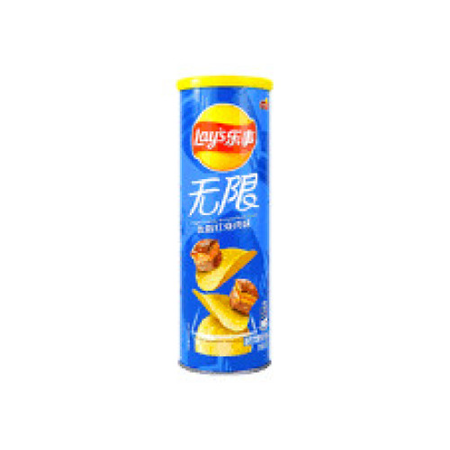 LAY'S Unlimited Can Finger Sucking Braised Meat čipsi 90g | Multum