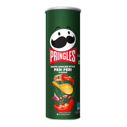 PRINGLES Dienvidāfrikas stila Peri Peri mērces garšas čipsi 102g | Multum