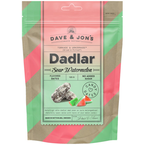 DAVE & JON'S Sour watermelon dateles 125g | Multum