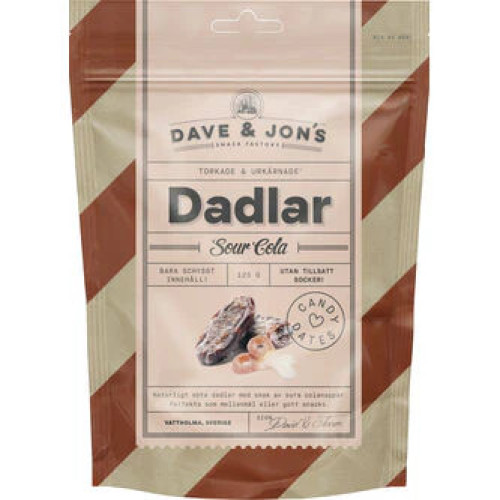 DAVE & JON'S Sour Cola dateles 125g | Multum