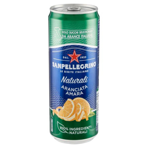 SAN PELLEGRINO Bitter Orange bundžā, 330ml | Multum