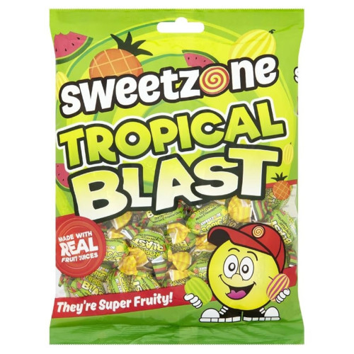 SWEETZONE Tropical Blast košļājamās konfektes 200g | Multum