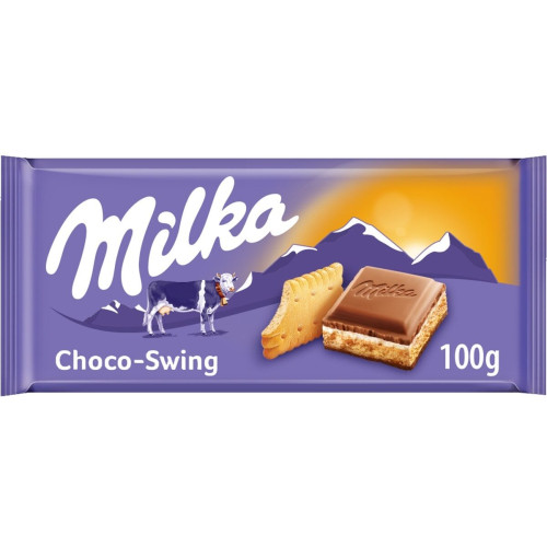 MILKA Choco Swing šokolādes tāfelīte ar cepumu 100g | Multum