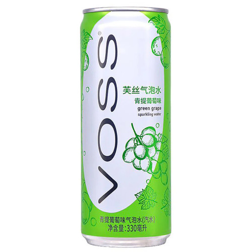VOSS Sakura Green Grape gāzēts ūdens 330ml | Multum
