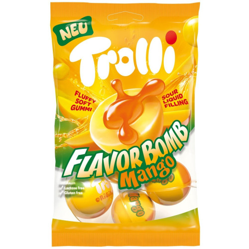TROLLI Flavor Bomb Mango želejas konfektes 75g | Multum