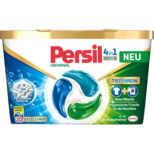 PERSIL 4in1 Universal Discs veļas mazgāšanas kapsulas 20gab | Multum