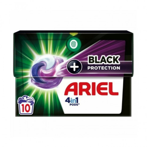 ARIEL 4in1 Black veļas mazgāšanas kapsulas melnai veļai 10gab | Multum