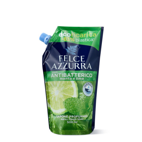 FELCE AZZURRA Mint & Lime Antibacterial šķidro ziepju rezerve 500ml | Multum