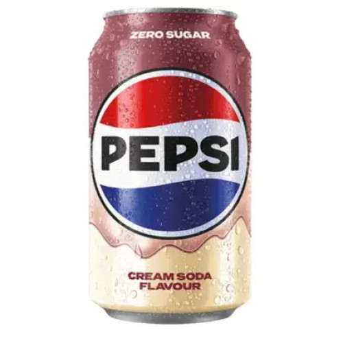 PEPSI Cream Soda Zero, bundžā 330ml | Multum