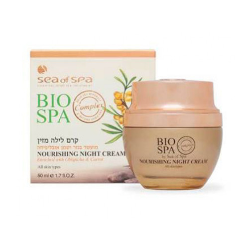 SEA OF SPA barojošs nakts krēms ar smiltsērkšķu un burkānu eļļu 50ml | Multum