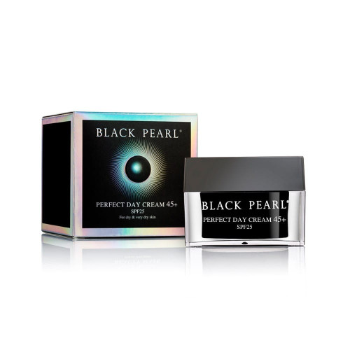 BLACK PEARL mitrinošs dienas krēms 45+ SPF25 sausai sejas ādai 50ml | Multum